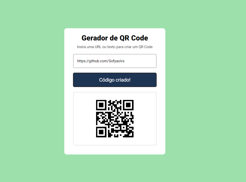 Gerador QR Code